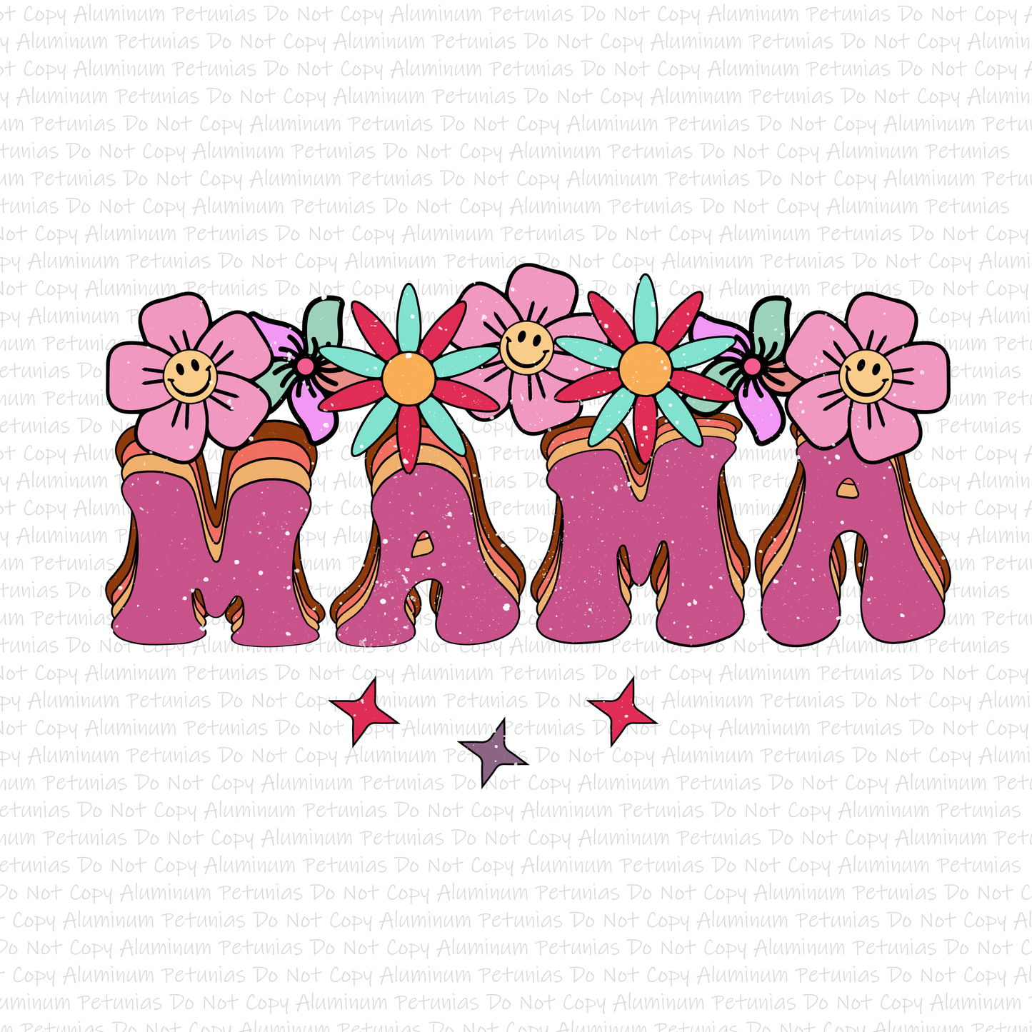 Floral Retro Mama