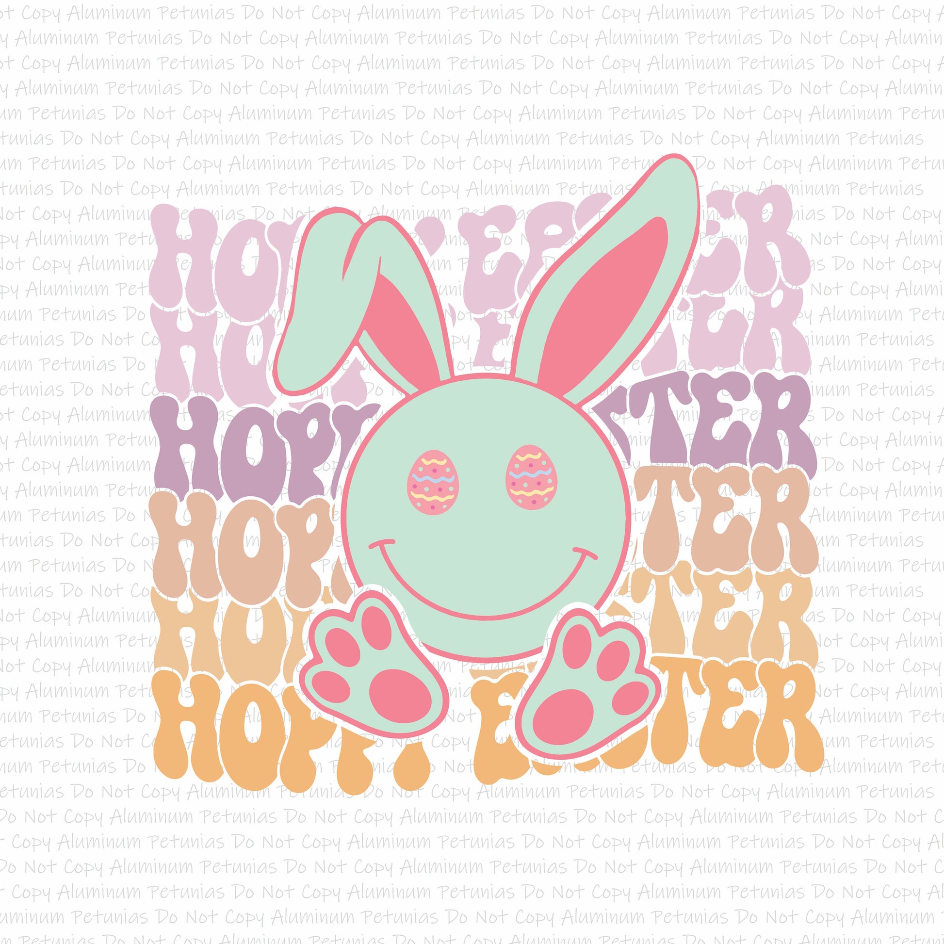 Hoppy Easter DTF (Direct to Film) Transfers, Easter DTF Transfer Ready to Press, 1-3 Day Ship