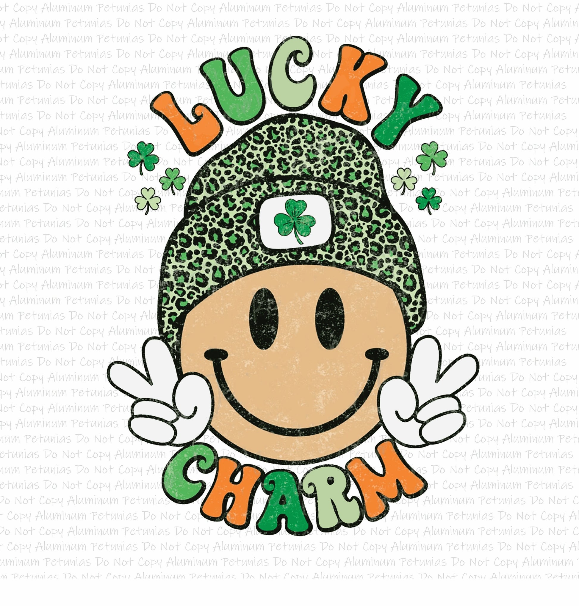 Bright Lucky Charm DTF (Direct to Film) Transfers, St. Patricks DTF Transfer Ready to Press, 1-3 Day Ship