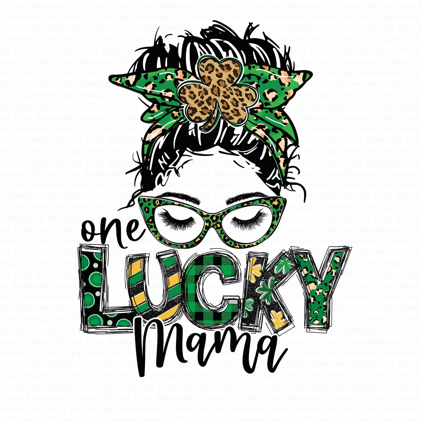 Lucky Mama DTF (Direct to Film) Transfers, St. Patrick's Day DTF Transfer Ready to Press, 1-3 Day Ship