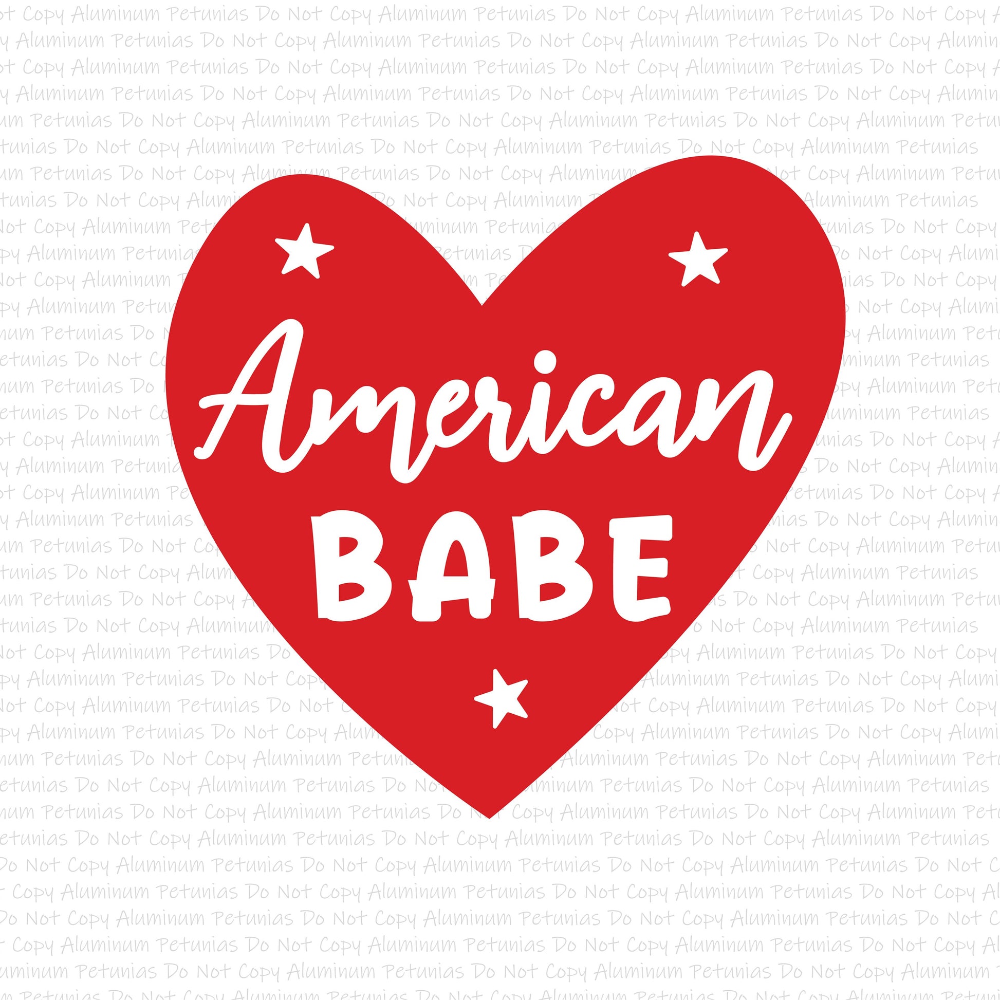 American Babe DTF (Direct to Film) Transfers, USA DTF Transfer Ready to Press