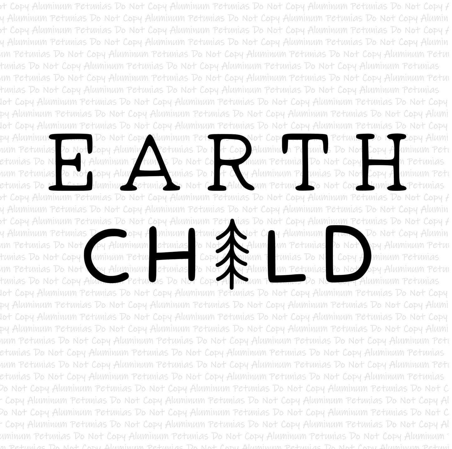 Earth Child DTF (Direct to Film) Transfers, Outdoors DTF Transfer Ready to Press, 1-3 Day Ship