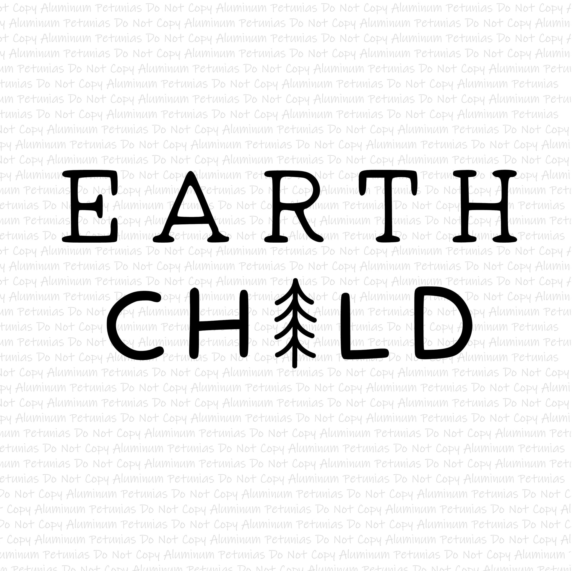 Earth Child DTF (Direct to Film) Transfers, Outdoors DTF Transfer Ready to Press, 1-3 Day Ship