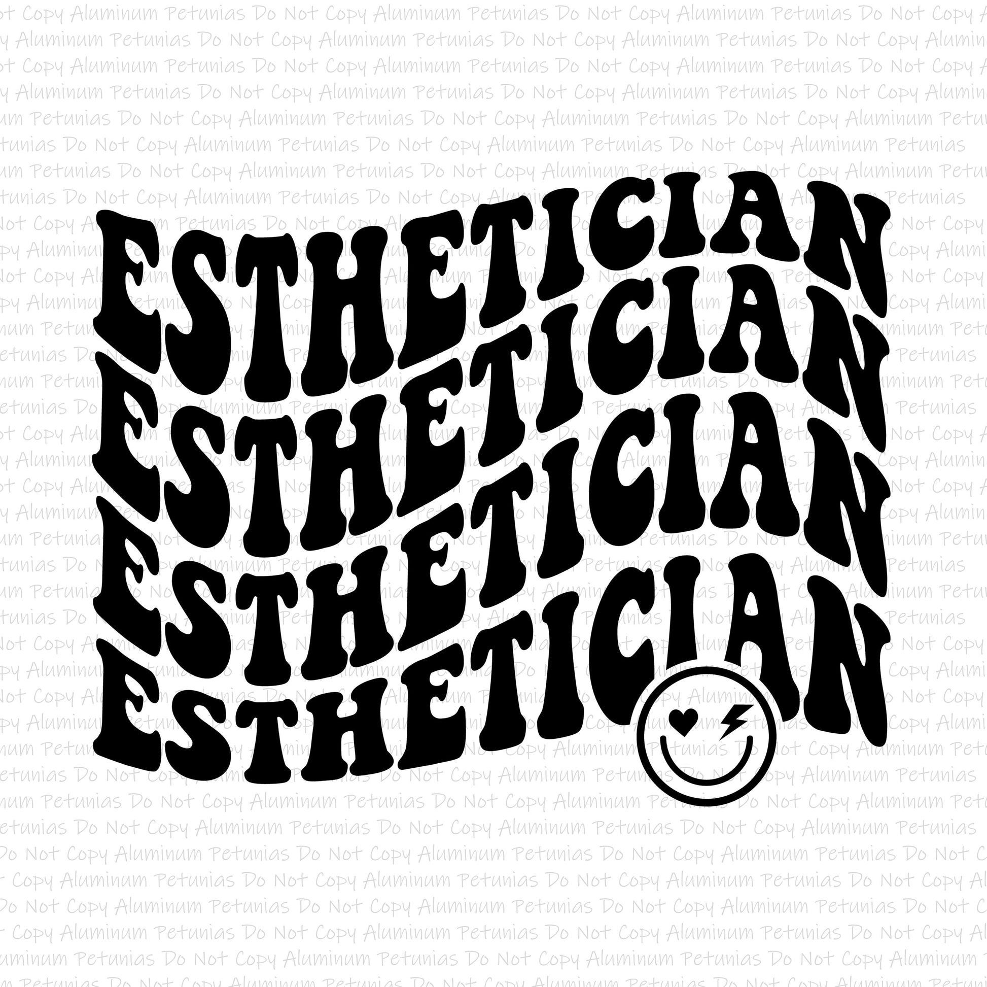 Esthetician DTF (Direct to Film) Transfers, Occupation DTF Transfer Ready to Press, 