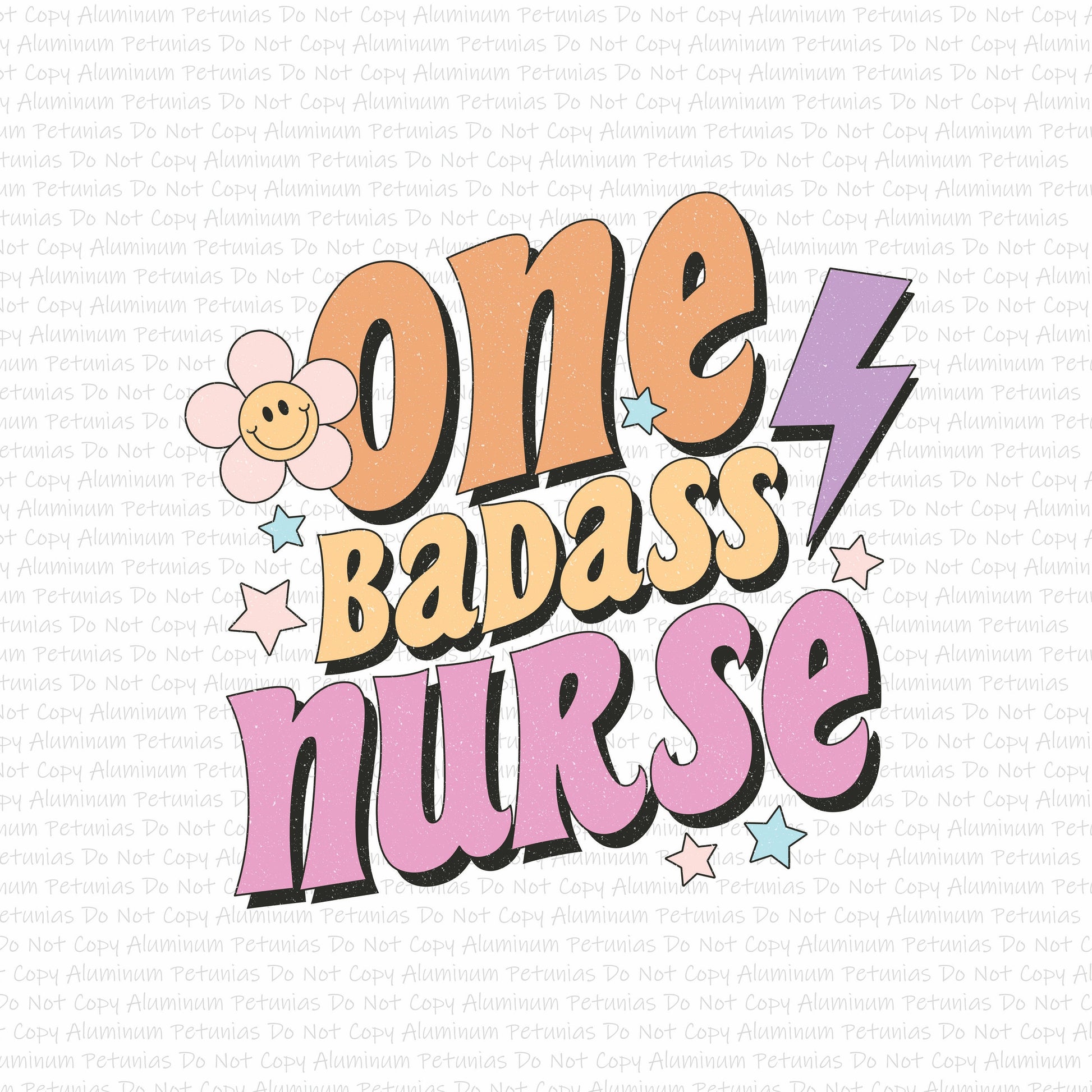 One Badass Nurse DTF (Direct to Film) Transfers, Healthcare DTF Transfer Ready to Press, 1-3 Day Ship