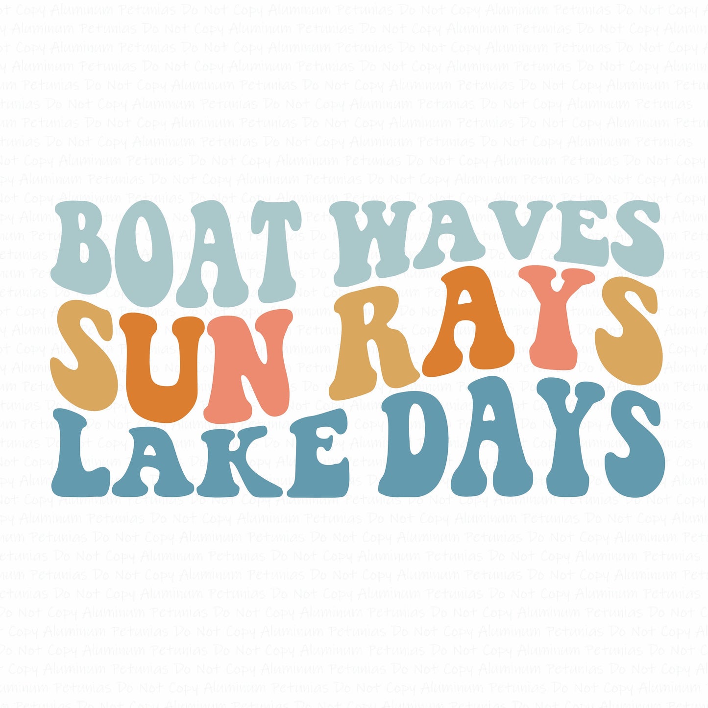 Lake Days DTF (Direct to Film) Transfers, Summer DTF Transfer Ready to Press, 1-3 Day Ship