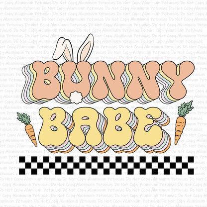 Bunny Babe DTF (Direct to Film) Transfers, Easter DTF Transfer Ready to Press, 1-3 Day Ship