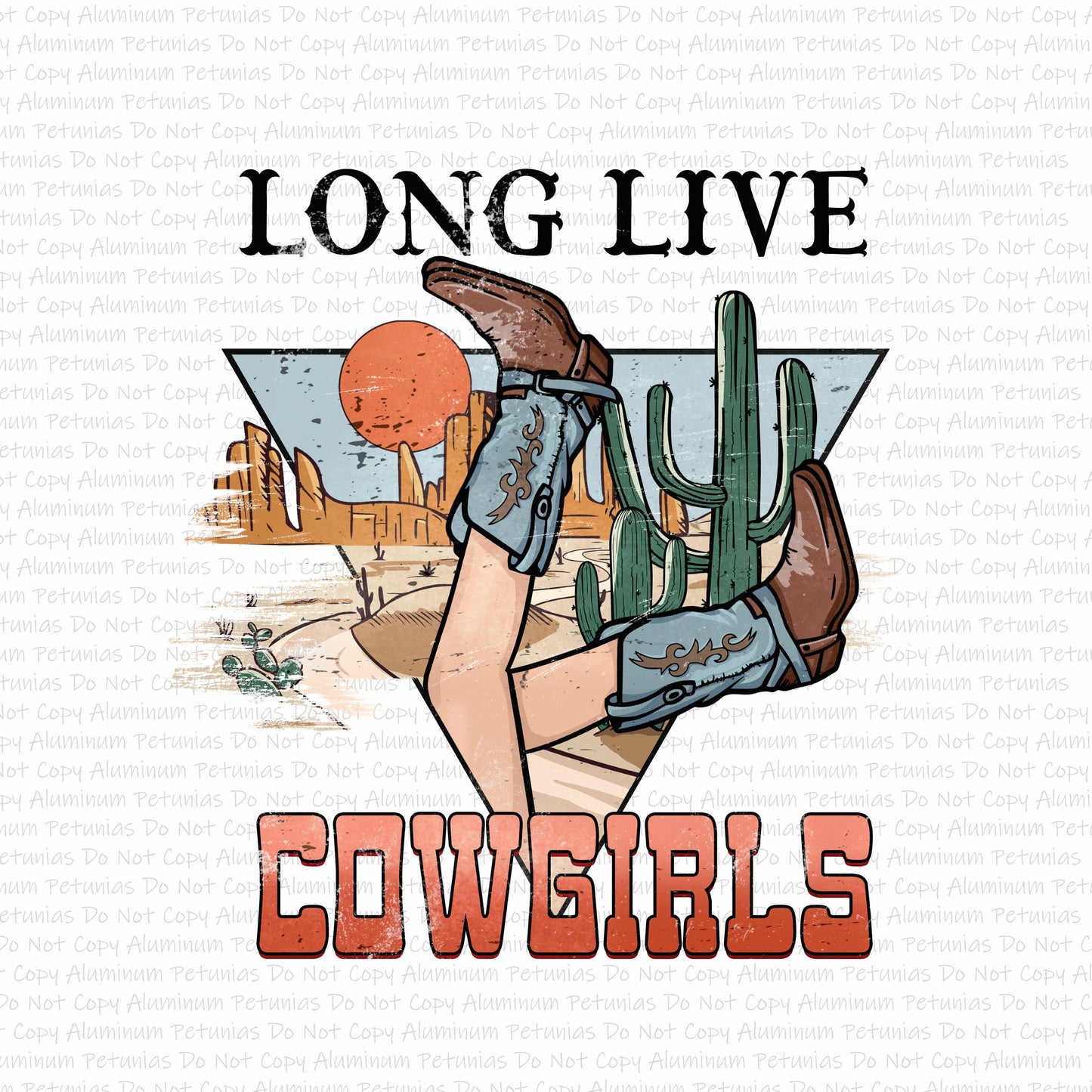 Long Live Cowgirls DTF (Direct to Film) Transfers, Western DTF Transfer Ready to Press, 1-3 Day Ship