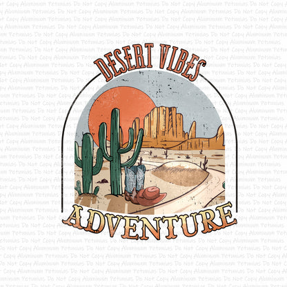 Desert Adventures DTF (Direct to Film) Transfers, Western DTF Transfer Ready to Press, 1-3 Day Ship