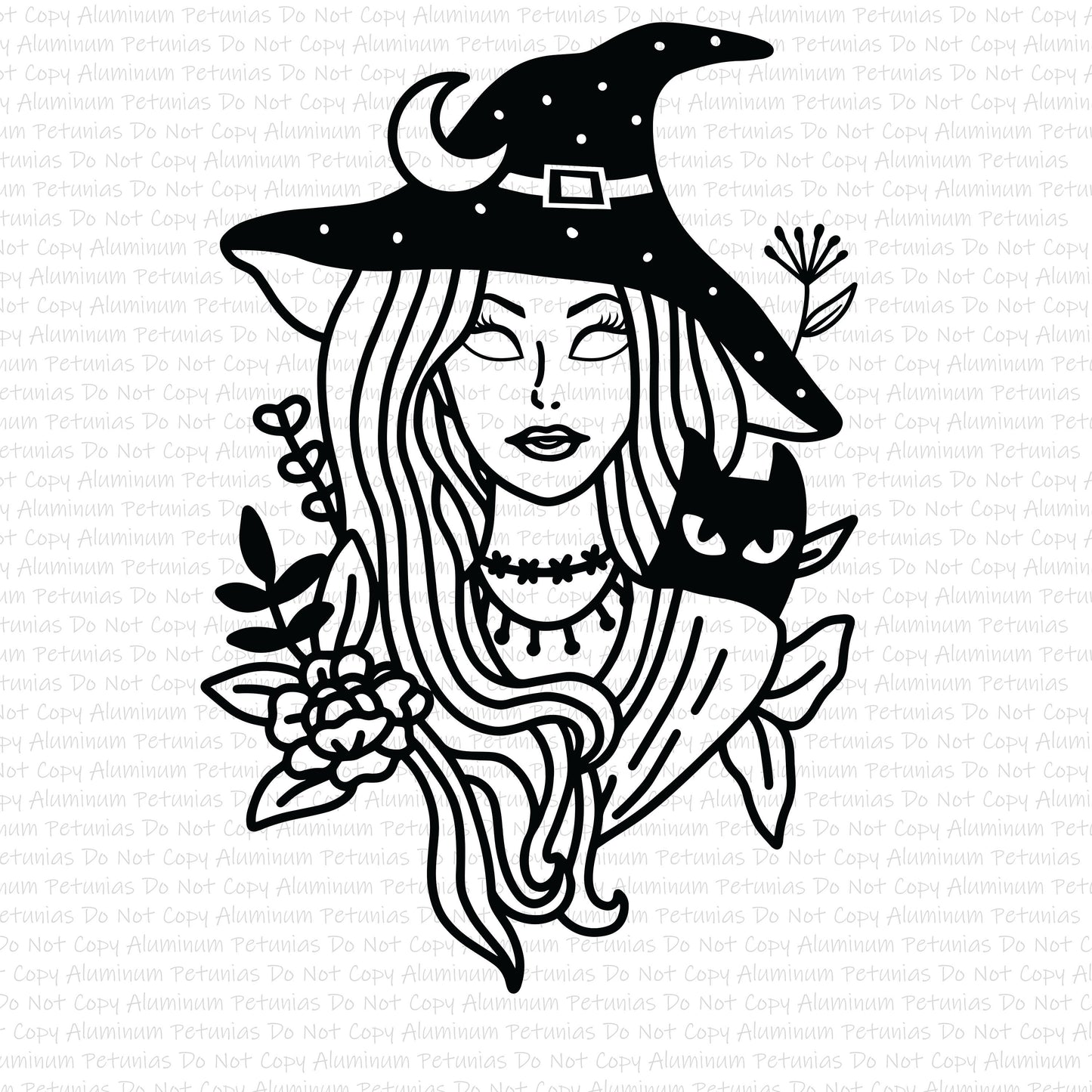 Witchy Woman DTF (Direct to Film) Transfers, Halloween DTF Transfer Ready to Press