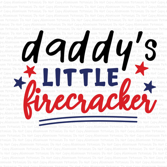 Daddy's Firecracker DTF (Direct to Film) Transfers, 4th Of July DTF Transfer Ready to Press, 1-3 Day Ship