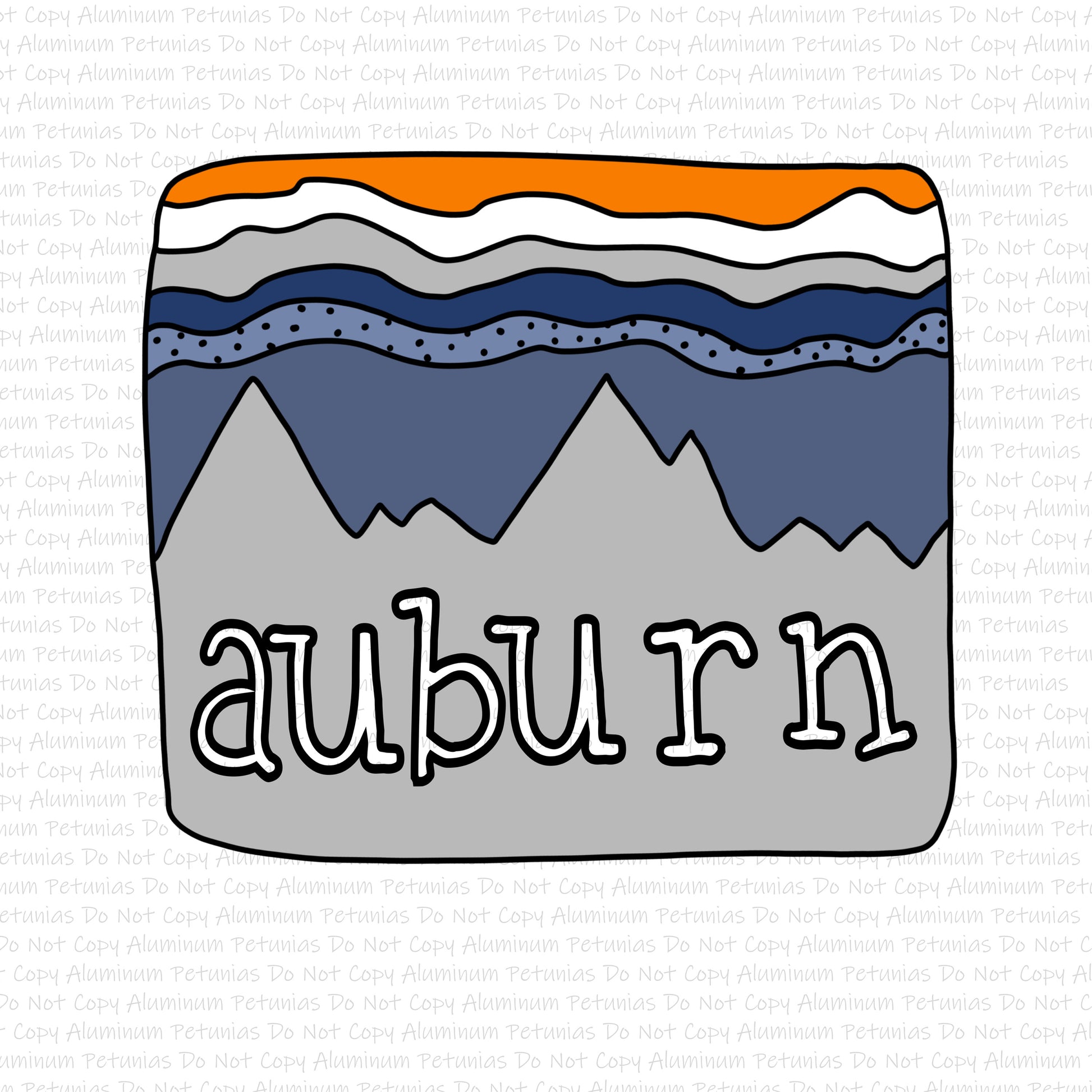 Auburn DTF (Direct to Film) Transfers, Handmade Helton DTF Transfer Ready to Press, 1-3 Day Ship-Approved Vendor HandmadeHelton