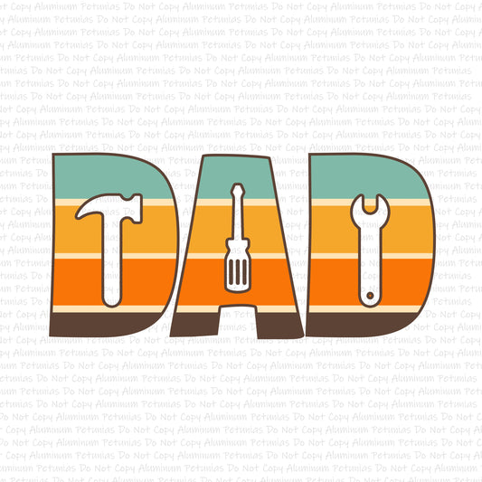 Dad Tools DTF (Direct to Film) Transfers, Father's Day DTF Transfer Ready to Press, 1-3 Day Ship