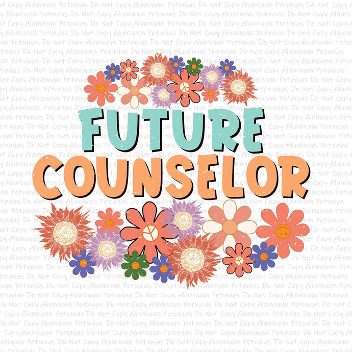 Future Counselor DTF (Direct to Film) Transfers, Occupation DTF Transfer Ready to Press, 1-3 Day Ship