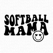 Load image into Gallery viewer, Softball Mama DTF (Direct to Film) Transfers, Mama DTF Transfer Ready to Press, 1-3 Day Ship
