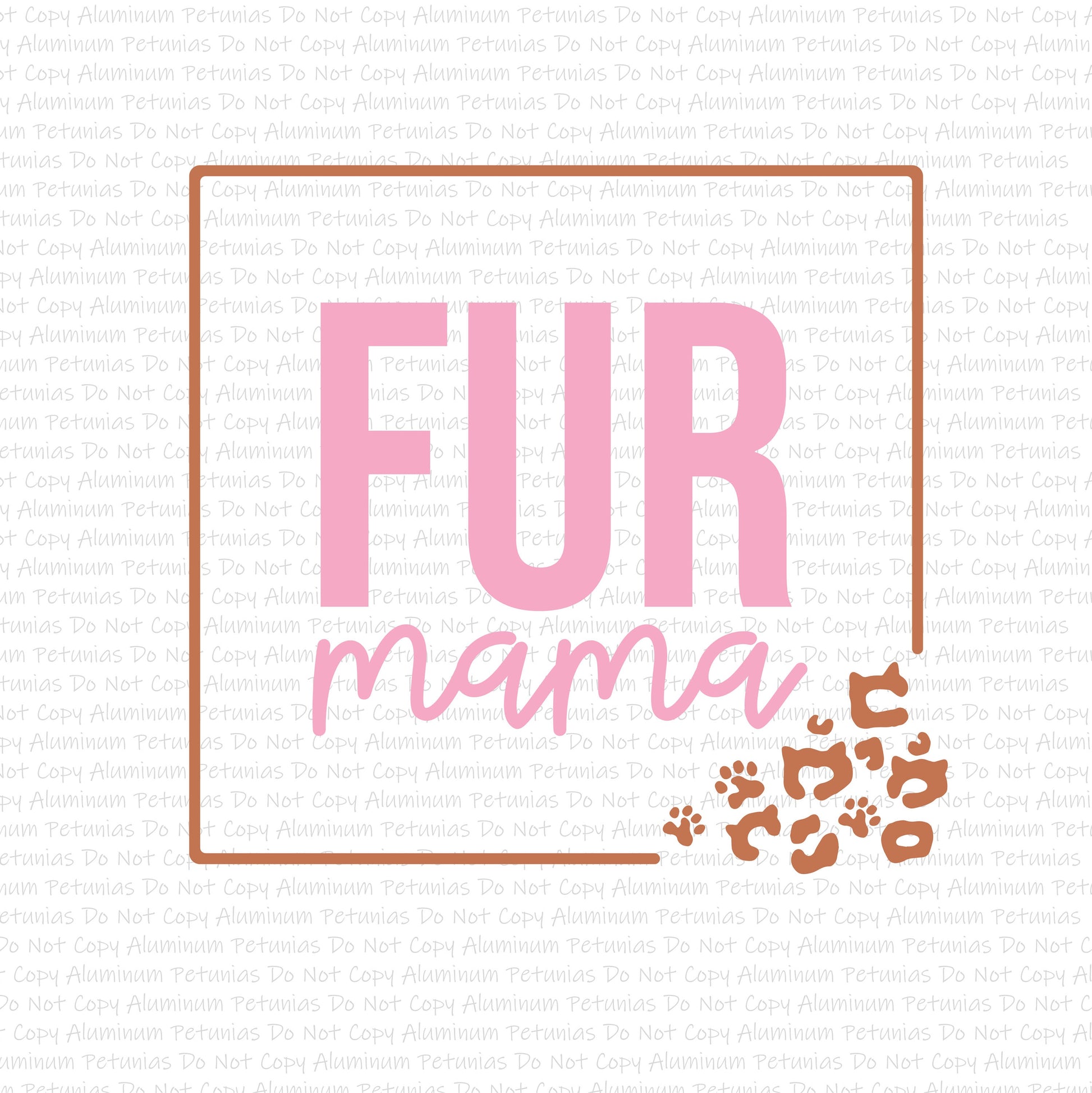 Fur Mama DTF (Direct to Film) Transfers, Cat Mom DTF Transfer Ready to Press, 1-3 Day Ship