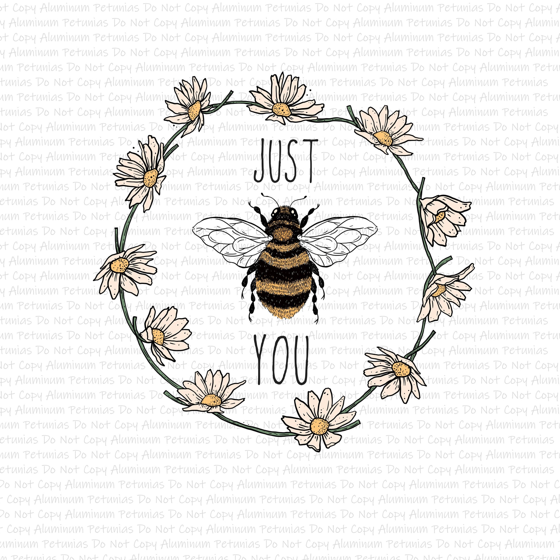 Just Bee You DTF (Direct to Film) Transfers, Outdoors DTF Transfer Ready to Press,