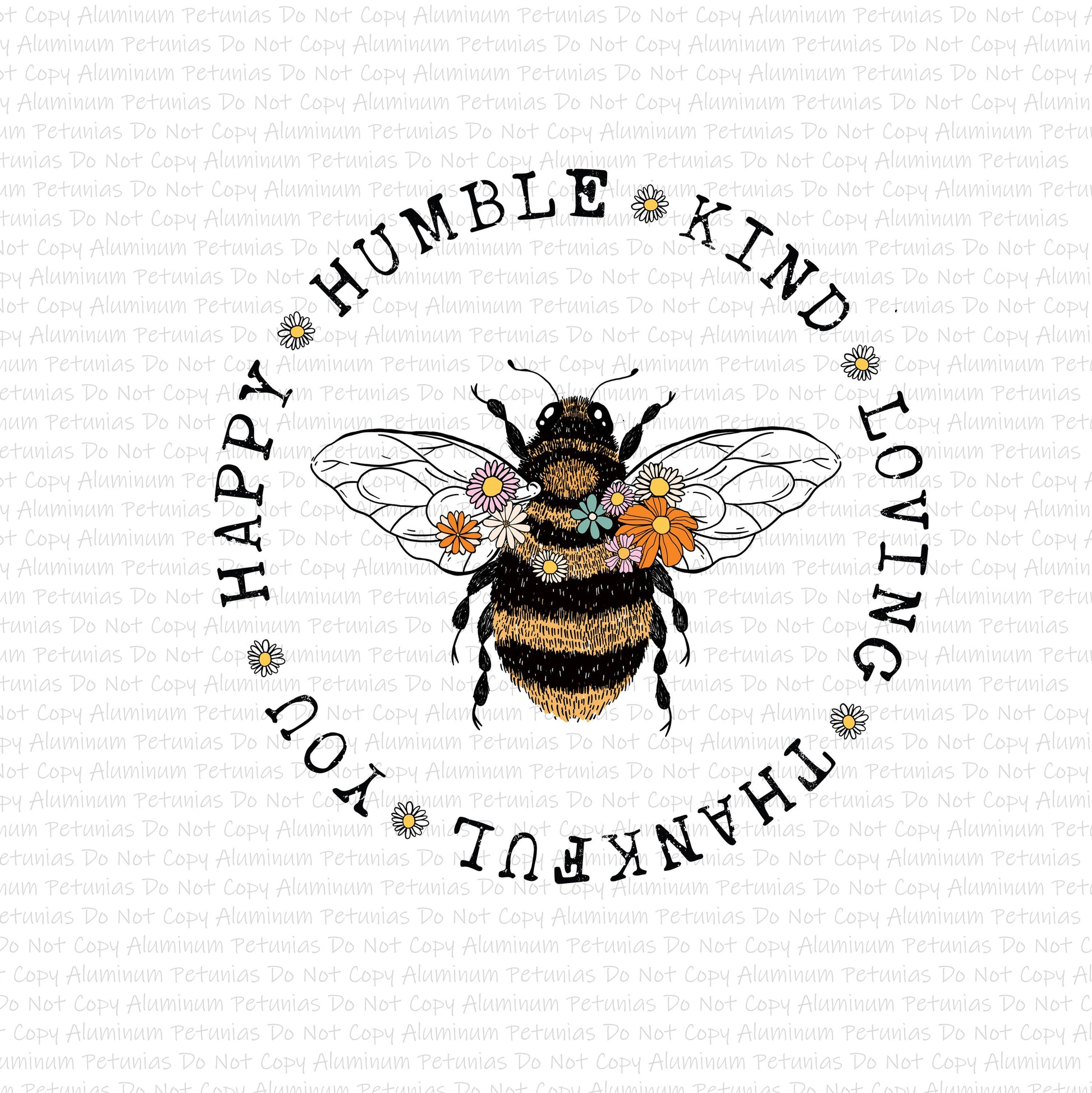 Bee Humble DTF (Direct to Film) Transfers, Outdoors DTF Transfer Ready to Press, 