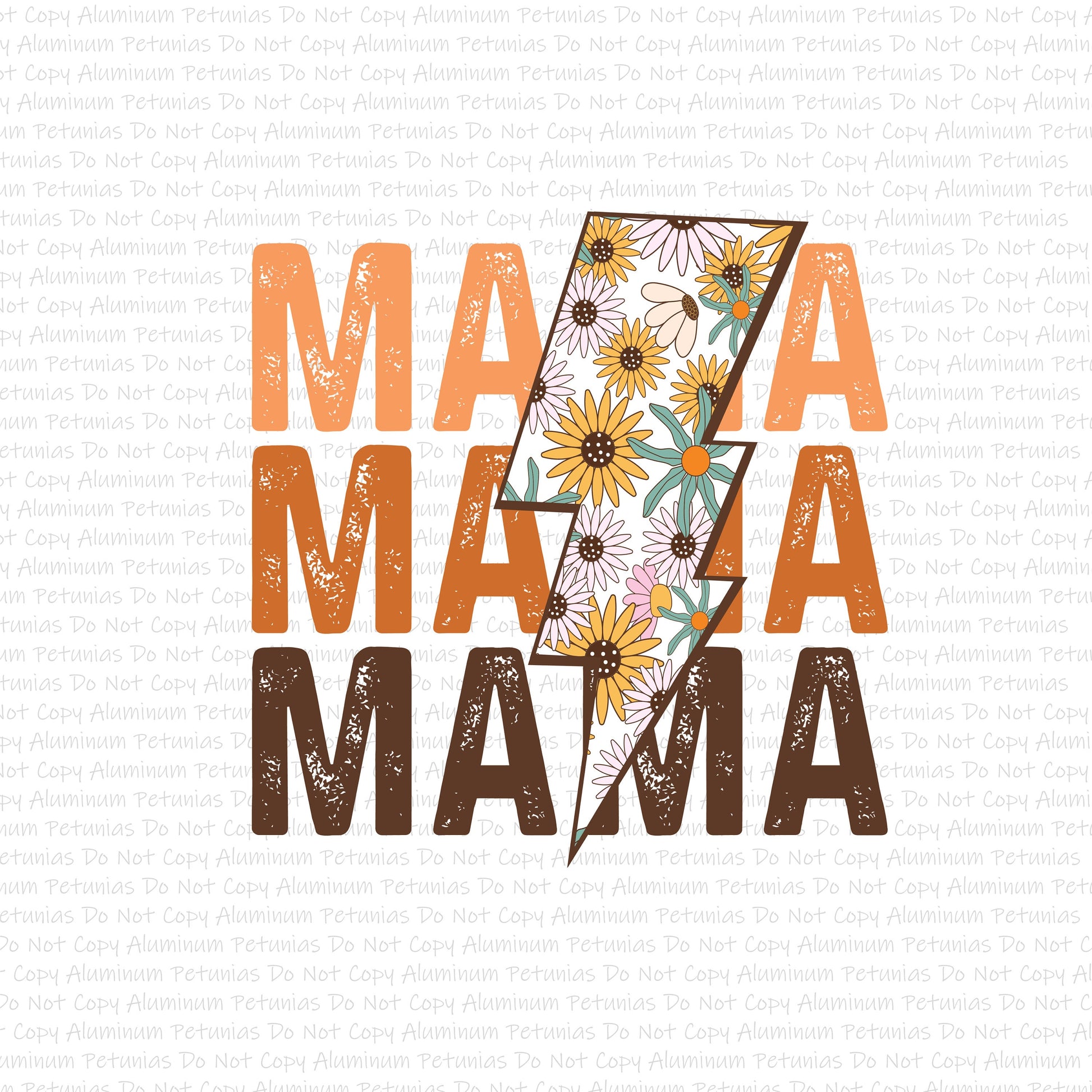 Mama Sunflower DTF (Direct to Film) Transfers, Mama DTF Transfer Ready to Press,