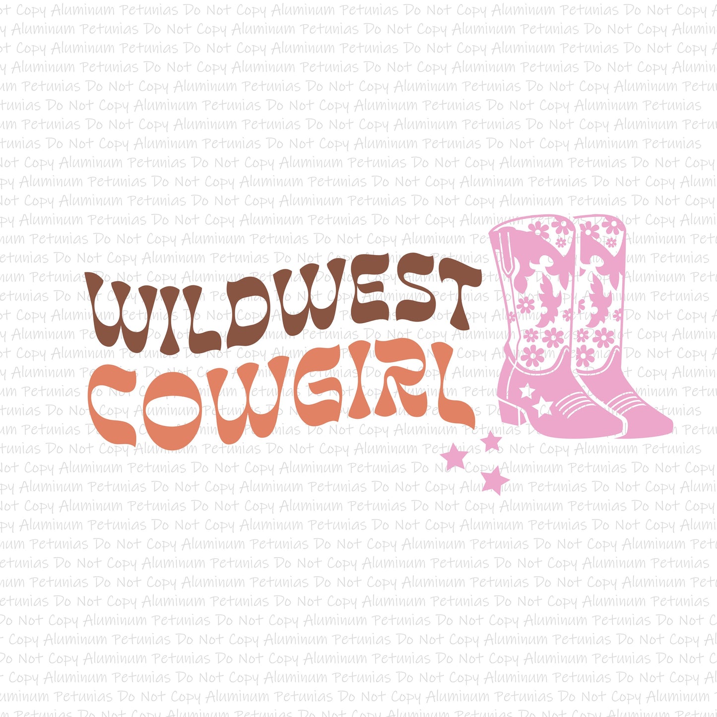 Wildwest Cowgirl DTF (Direct to Film) Transfers, Western DTF Transfer Ready to Press,