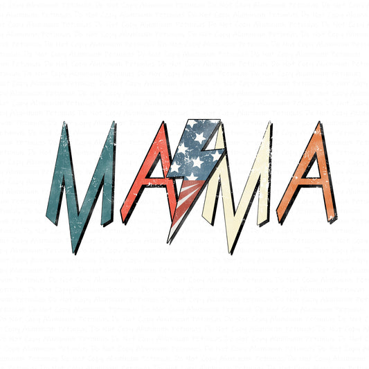 Rocker Mama DTF (Direct to Film) Transfers, Mama DTF Transfer Ready to Press, 1-3 Day Ship