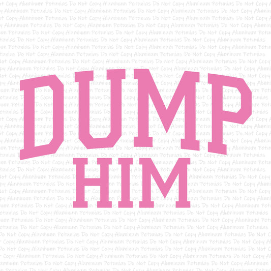 Dump Him DTF (Direct to Film) Transfers, Snarky DTF Transfer Ready to Press, 1-3 Day Ship