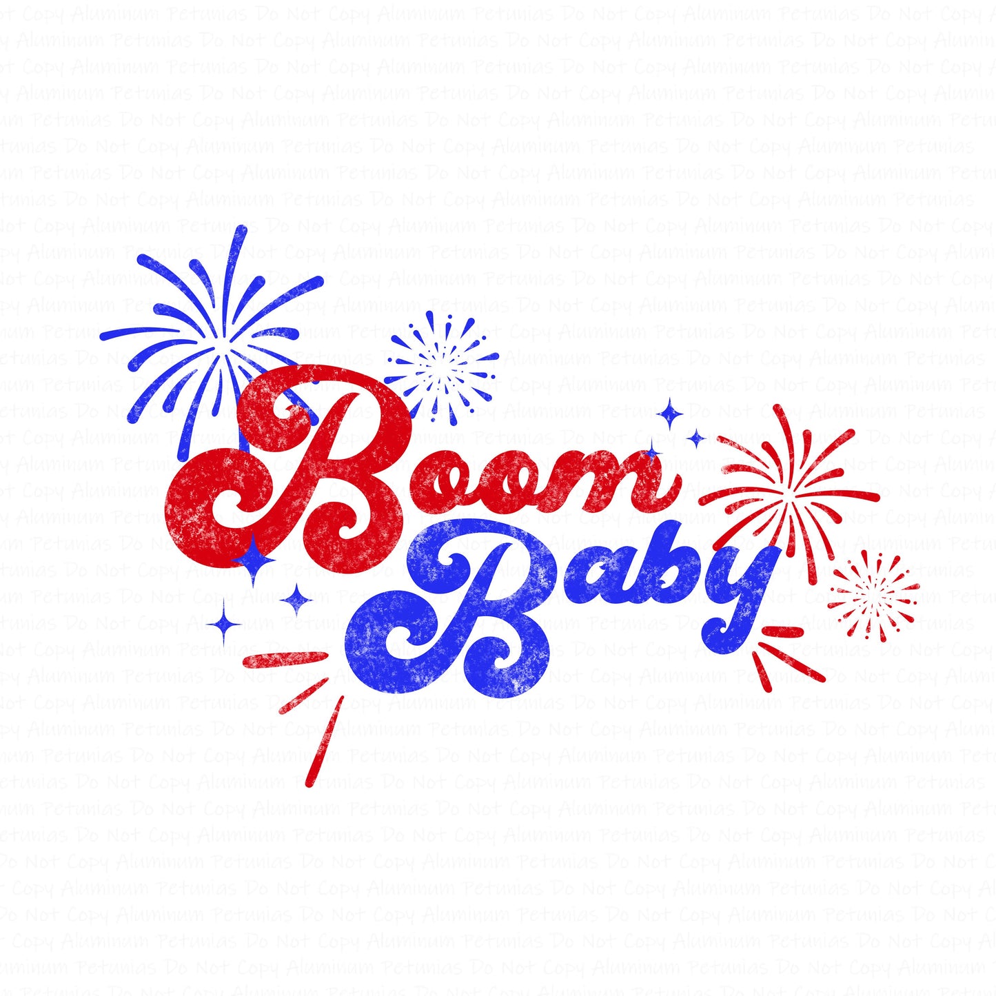 Boom Baby DTF (Direct to Film) Transfers, 4th of July DTF Transfer Ready to Press, 1-3 Day Ship