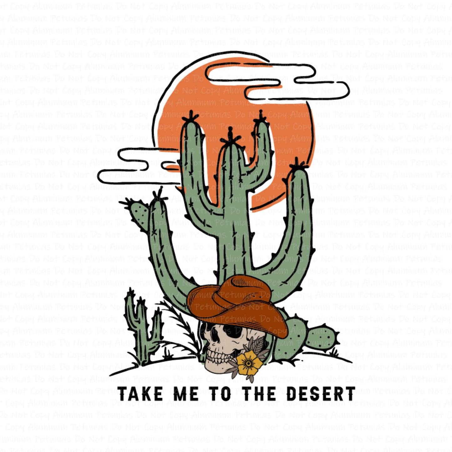 Take Me to the Desert DTF (Direct to Film) Transfers, Western DTF Transfer Ready to Press, 1-3 Day Ship