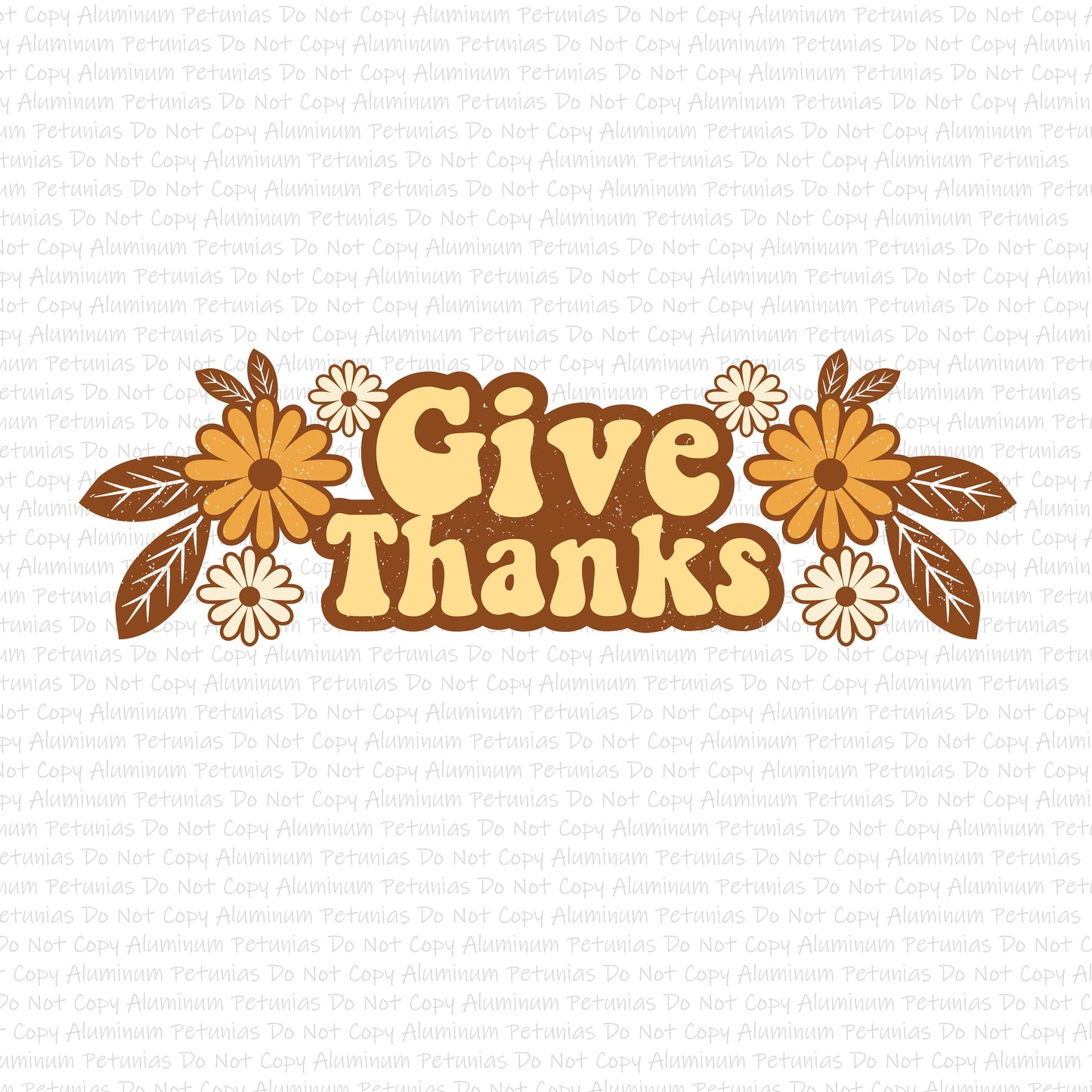 Give Thanks DTF (Direct to Film) Transfers, Fall DTF Transfer Ready to Press, 1-3 Day Ship