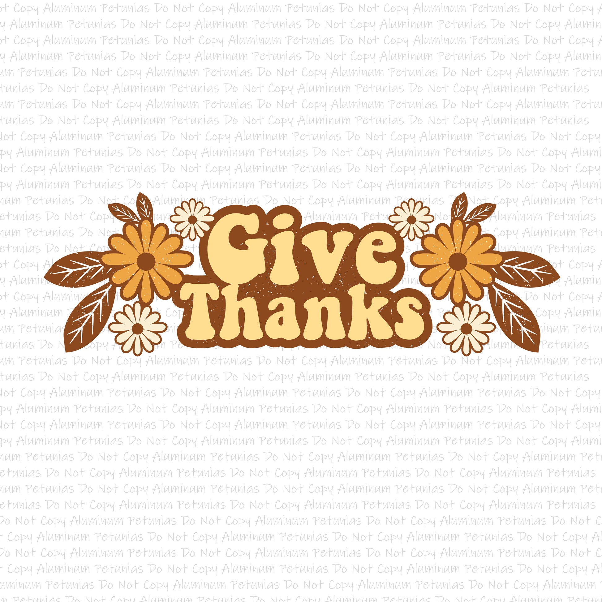 Give Thanks DTF (Direct to Film) Transfers, Fall DTF Transfer Ready to Press, 1-3 Day Ship