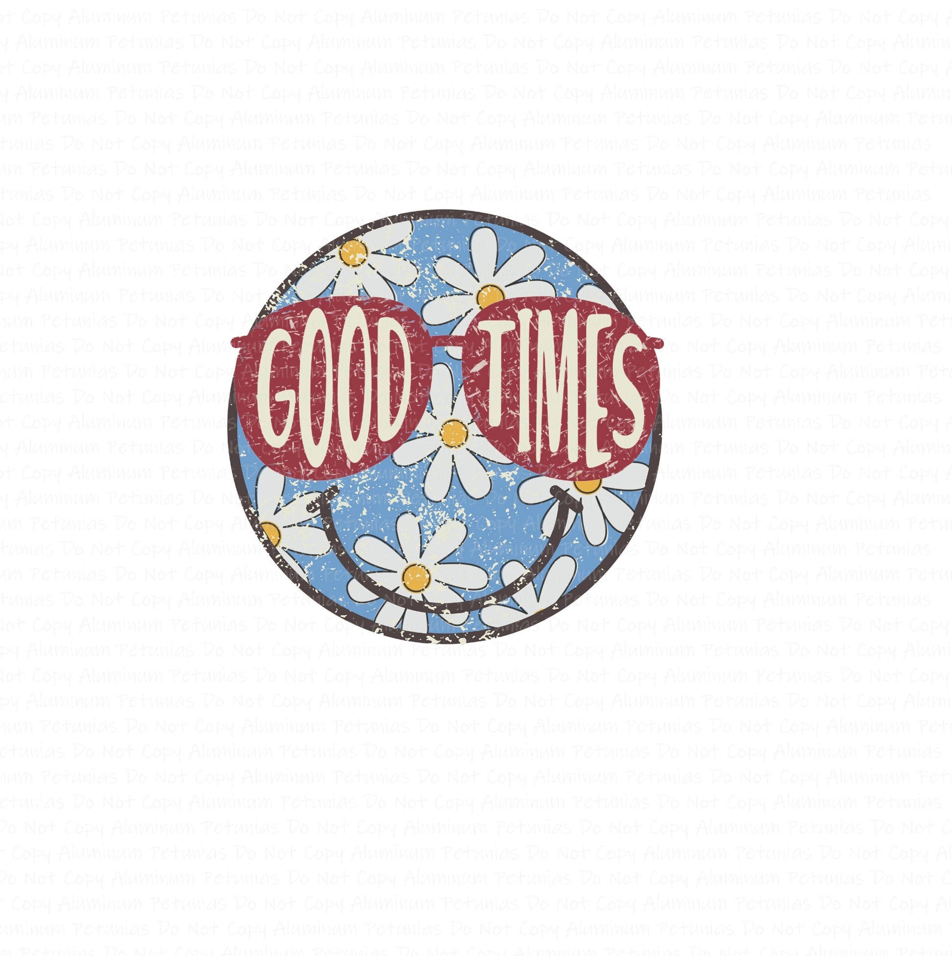 Smiley Good Times DTF (Direct to Film) Transfers, Smiley DTF Transfer Ready to Press, 
