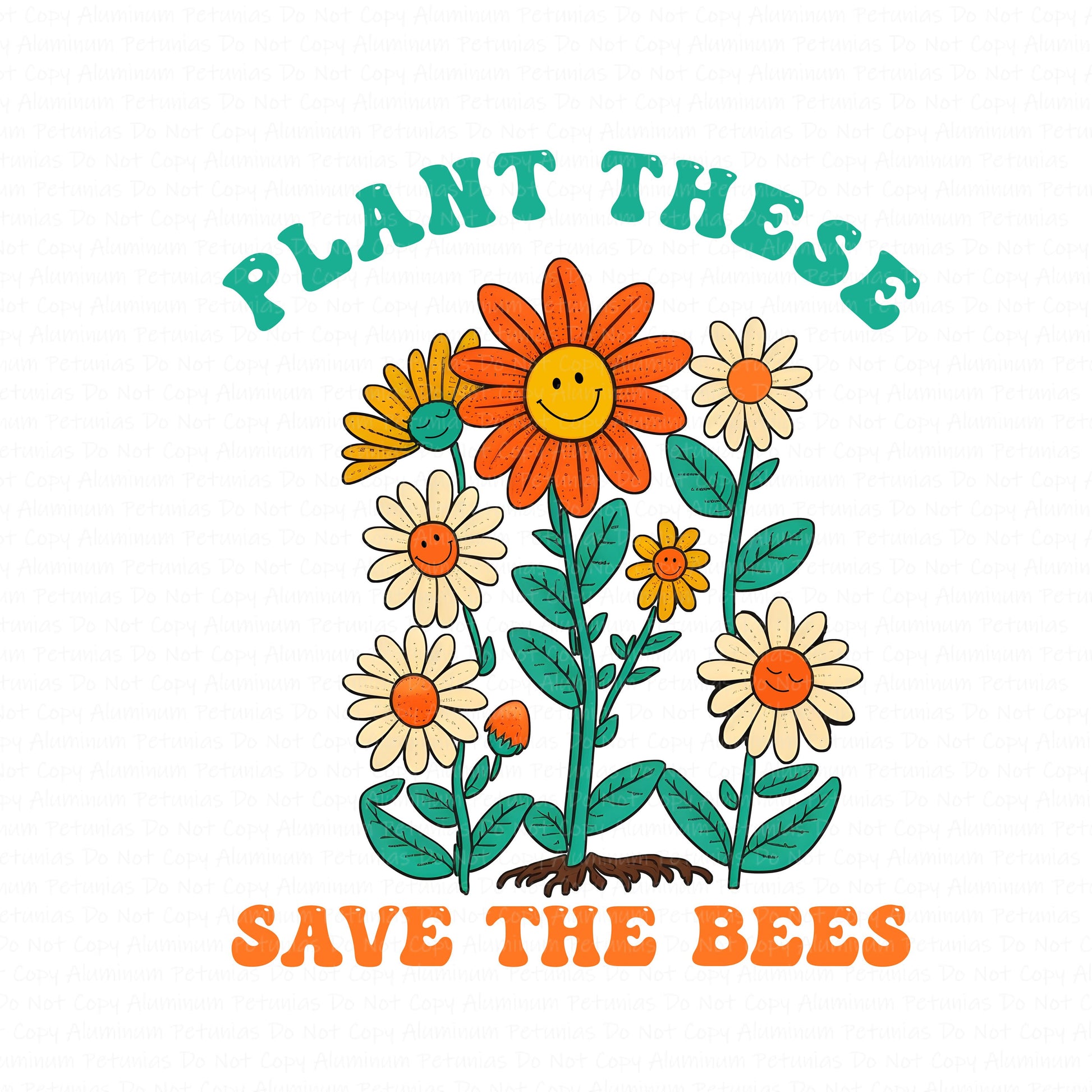 Plant These Save the Bees DTF (Direct to Film) Transfers, Earth Day DTF Transfer Ready to Press, 1-3 Day Ship