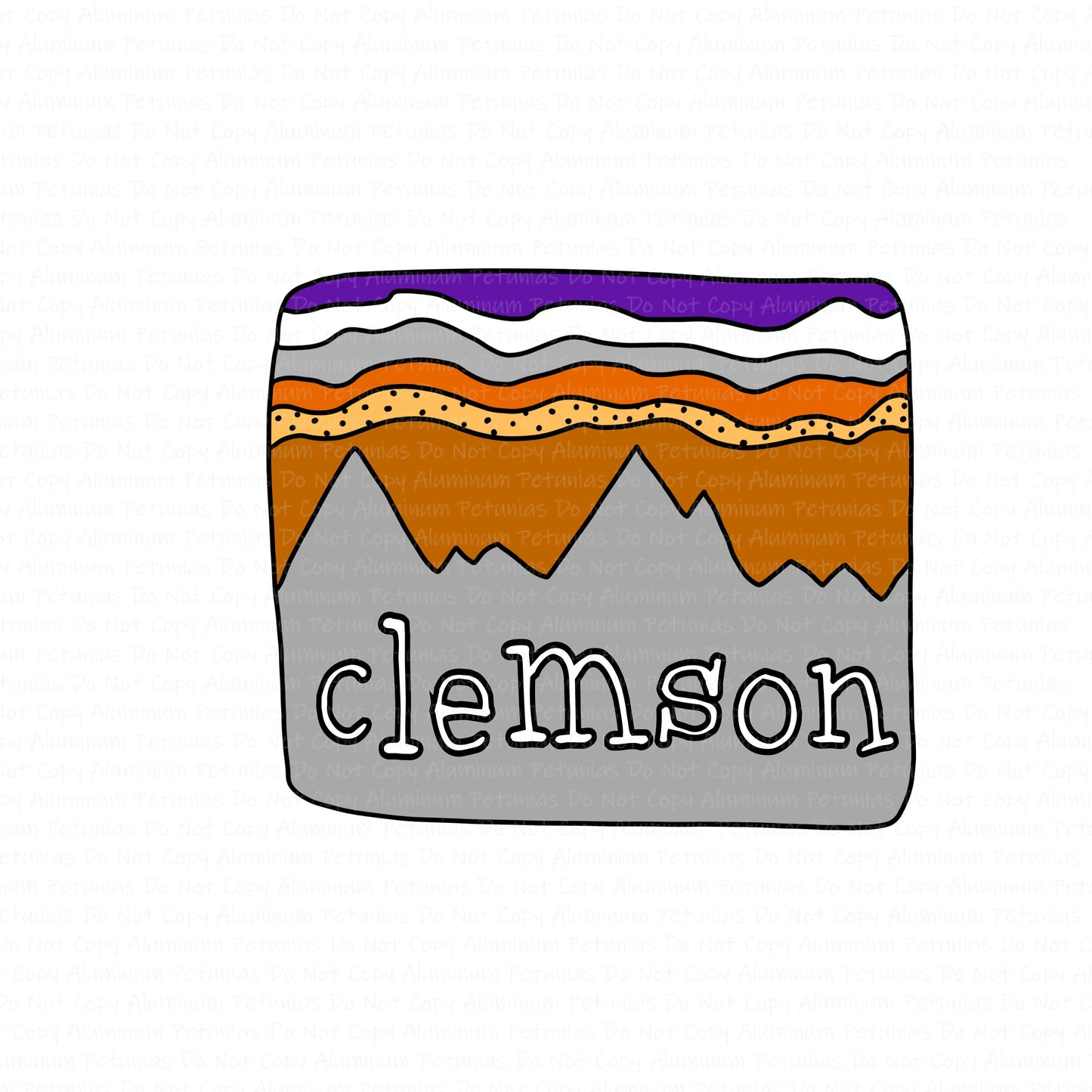 Clemson DTF (Direct to Film) Transfers, Handmade Helton DTF Transfer Ready to Press, 1-3 Day Ship-Approved Vendor HandmadeHelton