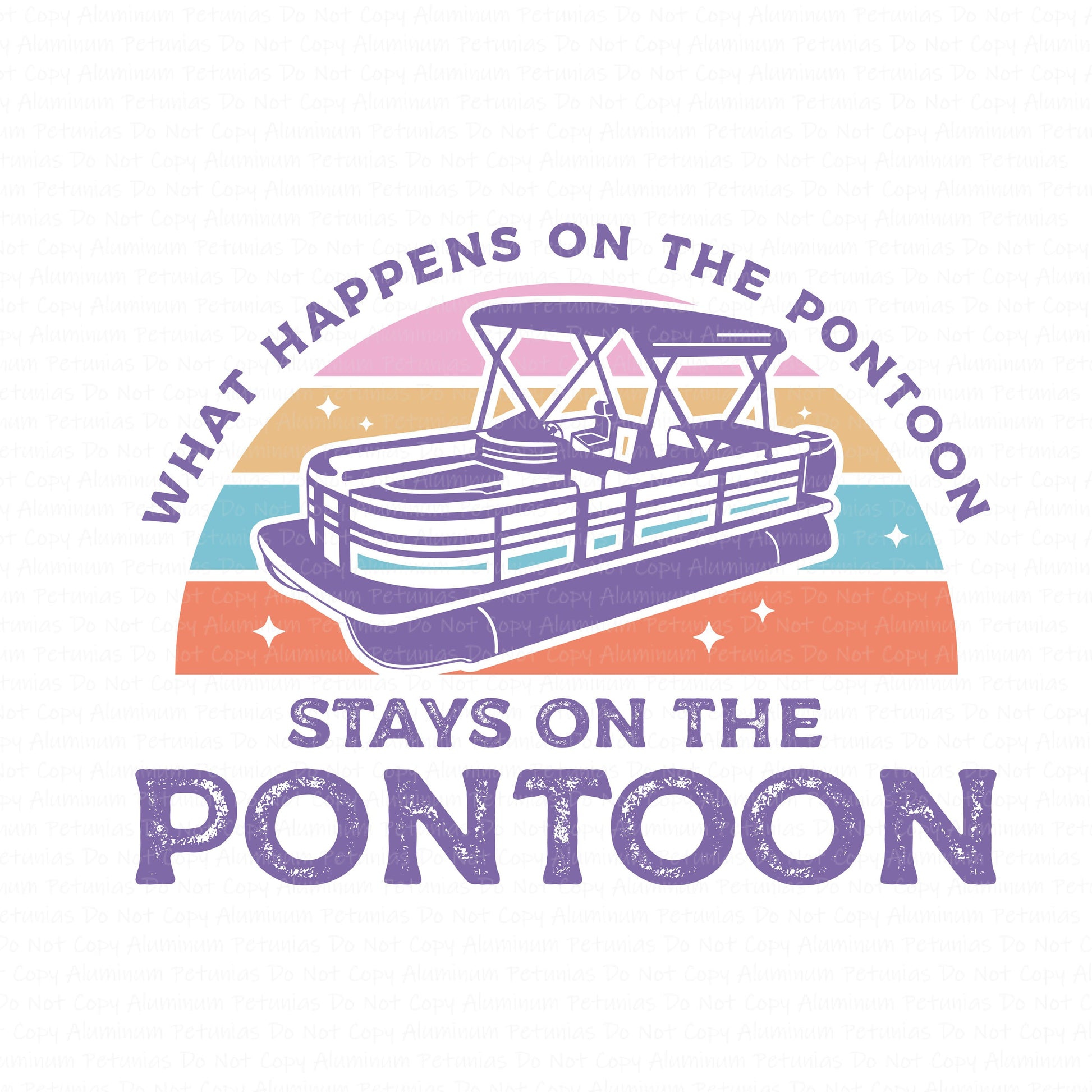 On The Pontoon DTF (Direct to Film) Transfers, Summer DTF Transfer Ready to Press, 1-3 Day Ship