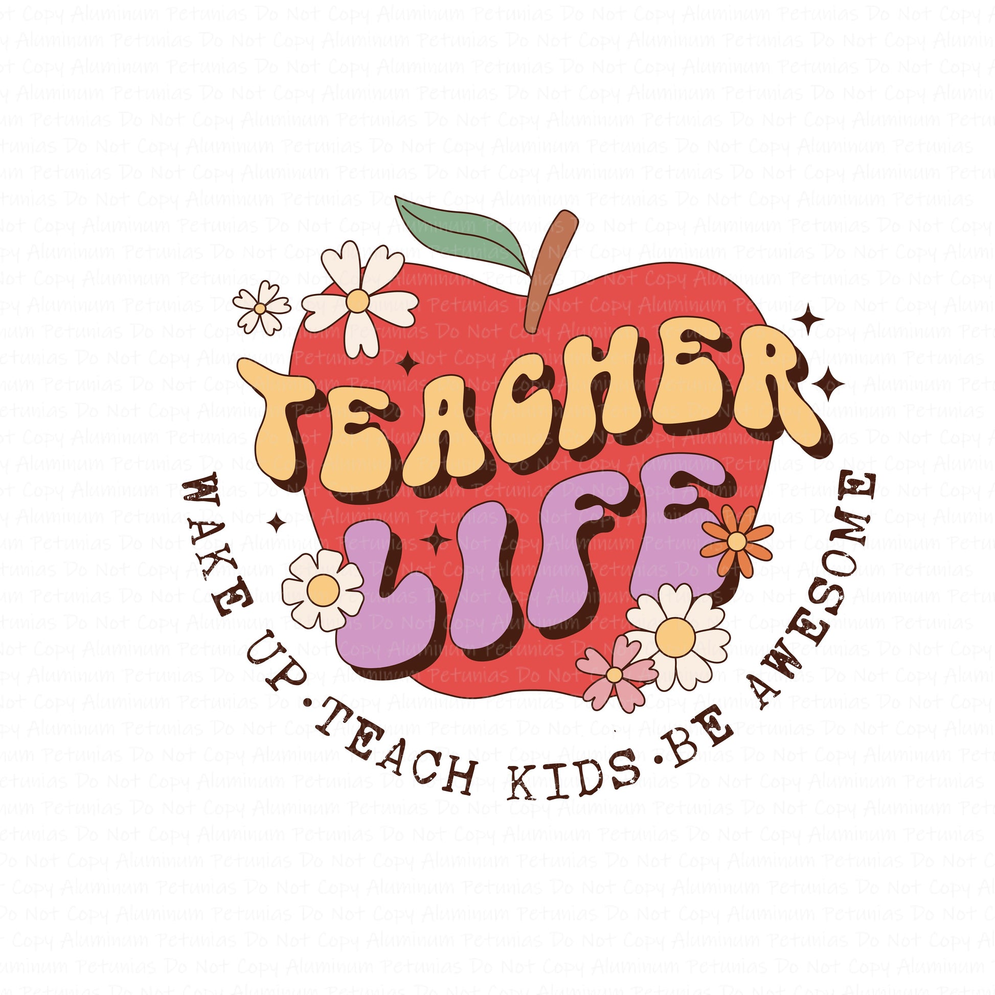 Teacher Life DTF (Direct to Film) Transfers, Teaching DTF Transfer Ready to Press, 1-3 Day Ship