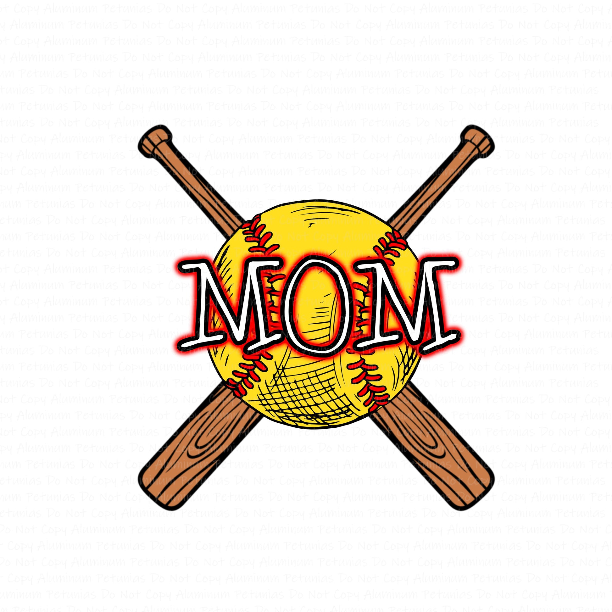 Softball Mom (Direct to Film) Transfers, Handmade Helton DTF Transfer Ready to Press, 1-3 Day Ship-Approved Vendor HandmadeHelton