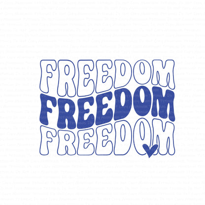 Freedom DTF (Direct to Film) Transfers, 4th of July DTF Transfer Ready to Press, 1-3 Day Ship