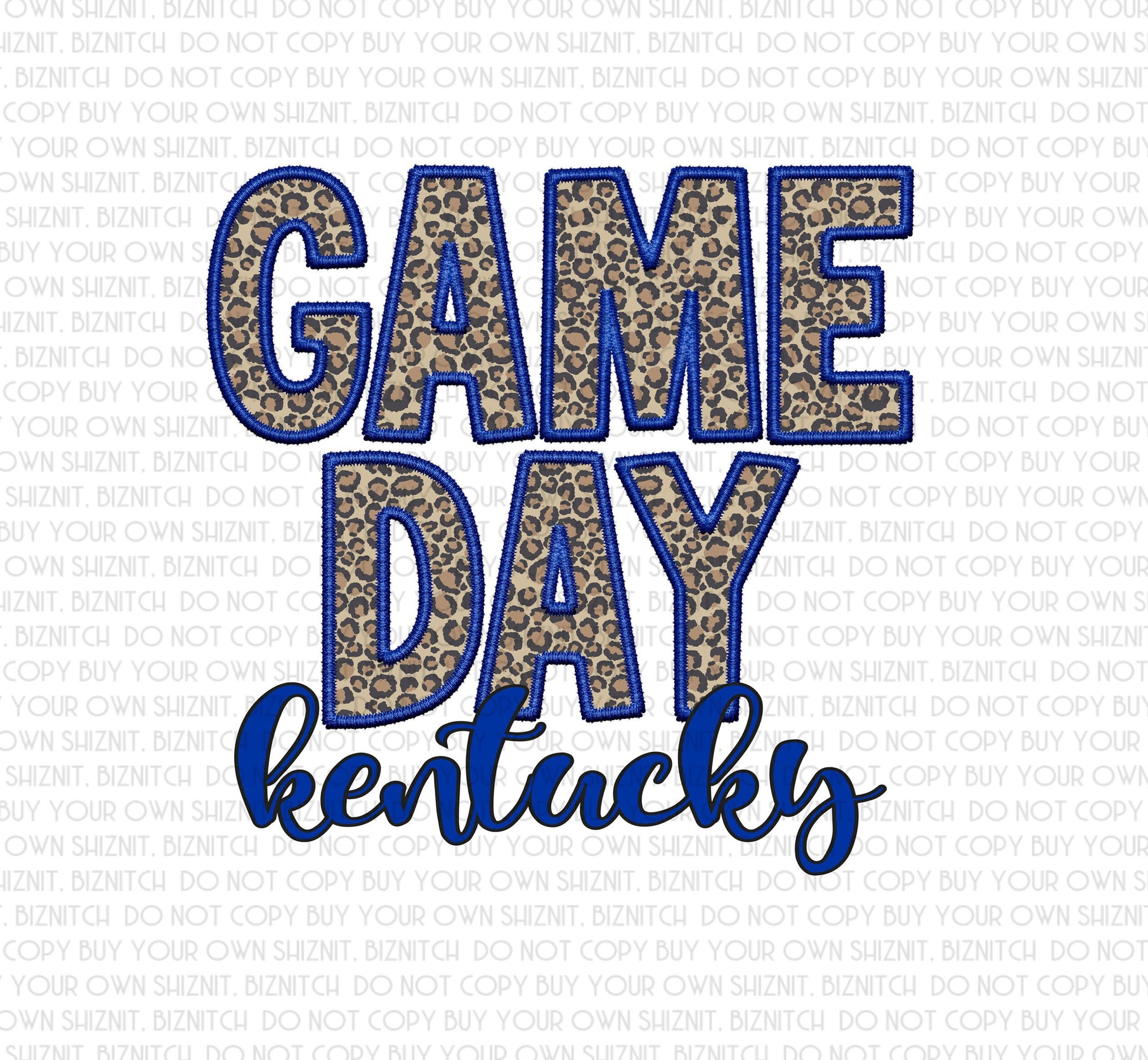 Embroidered Gameday Kentucky DTF (Direct to Film) Transfers, Approved Vendor for Grovedesigns123