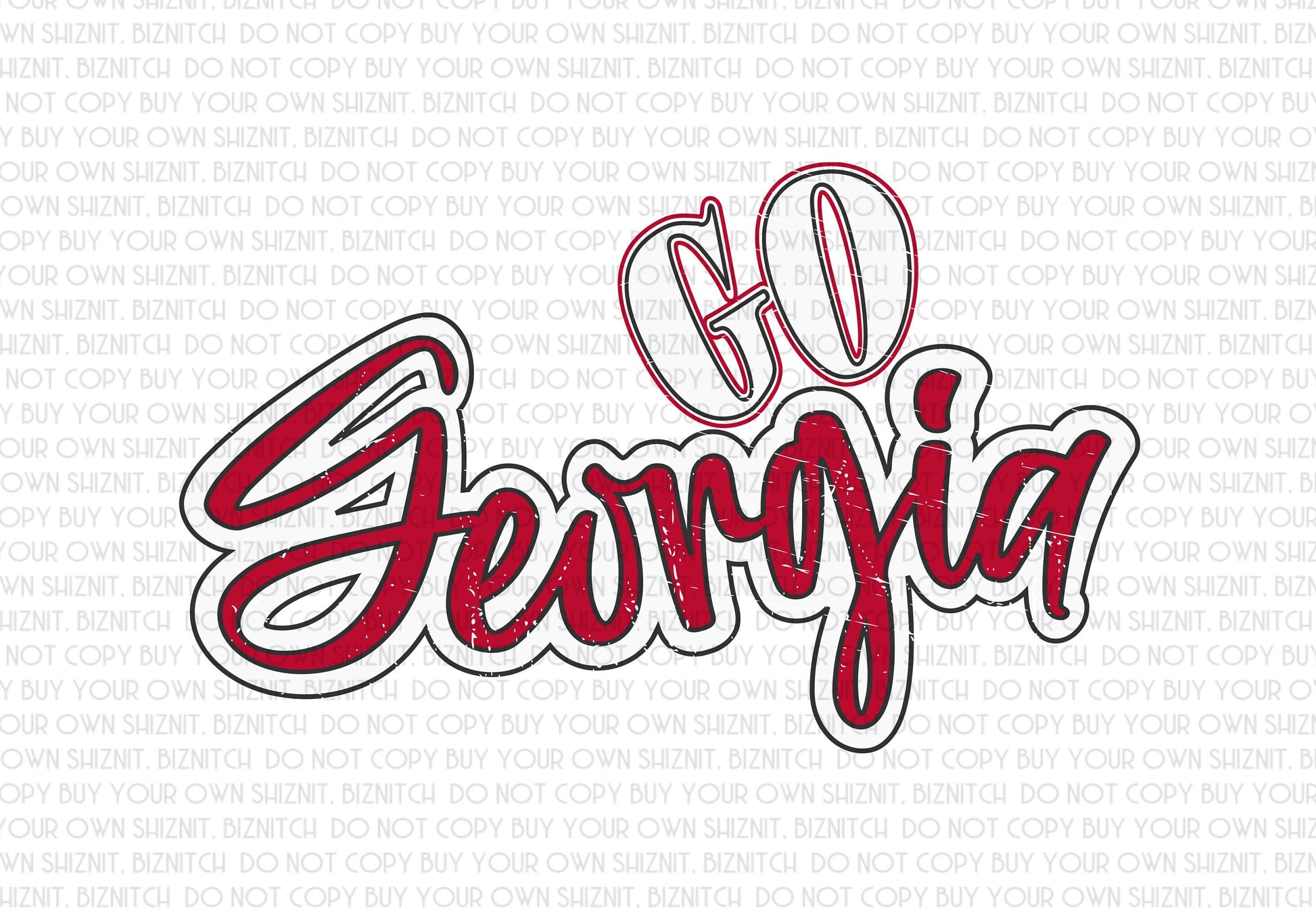 Go Georgia DTF (Direct to Film) Transfers, Approved Vendor for Grovedesigns123