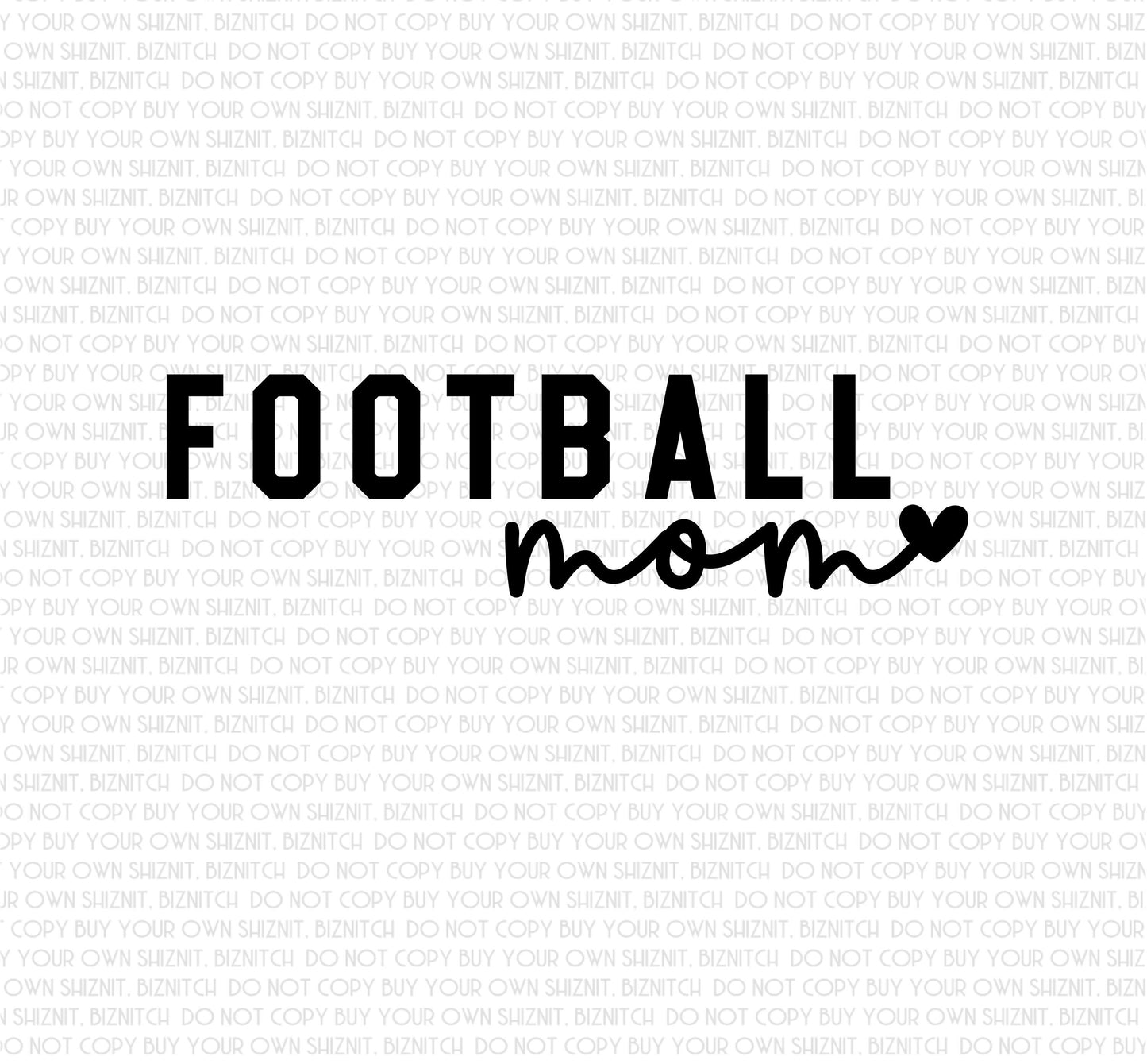 Football Mom DTF (Direct to Film) Transfers, Sports DTF Transfer Ready to Press