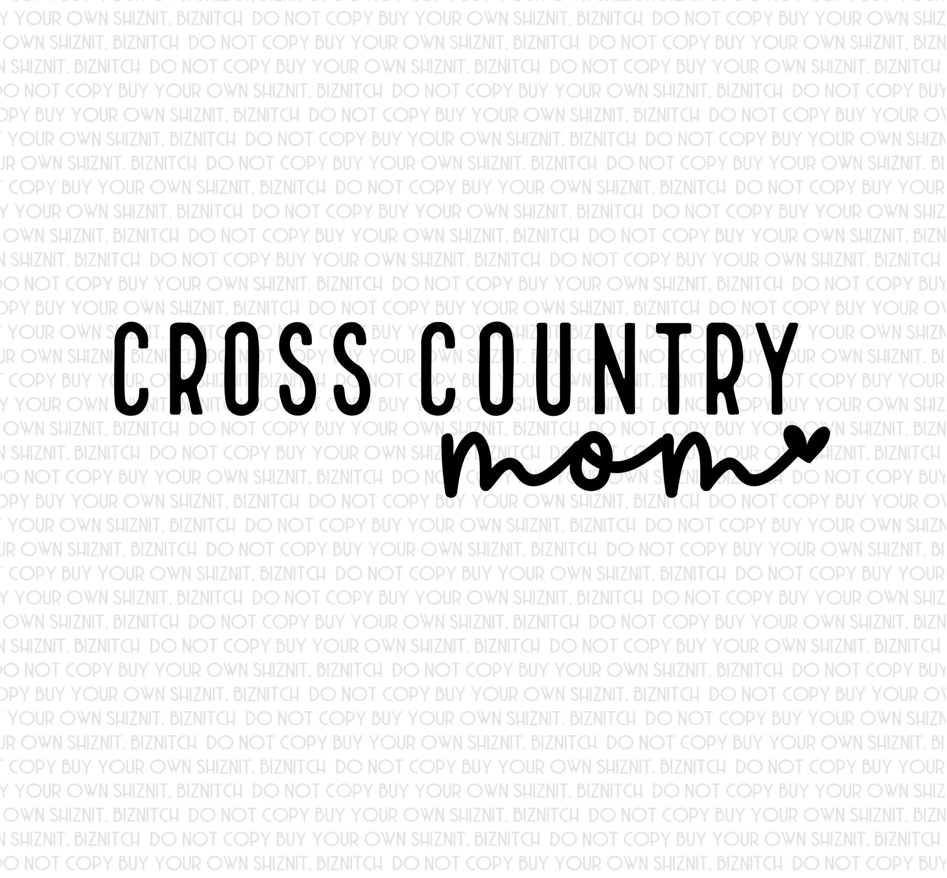 Cross Country Mom DTF (Direct to Film) Transfers, Sports DTF Transfer Ready to Press