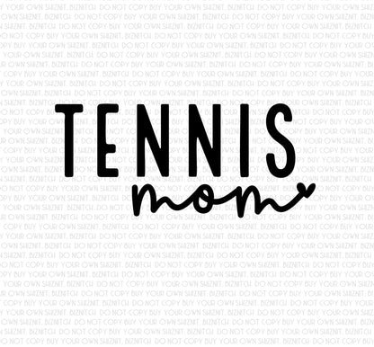 Tennis Mom DTF (Direct to Film) Transfers, Sports DTF Transfer Ready to Press