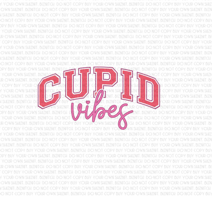 Cupid Vibes DTF (Direct to Film) Transfers, Valentine's Day DTF Transfer Ready to Press, 1-3 Day Ship