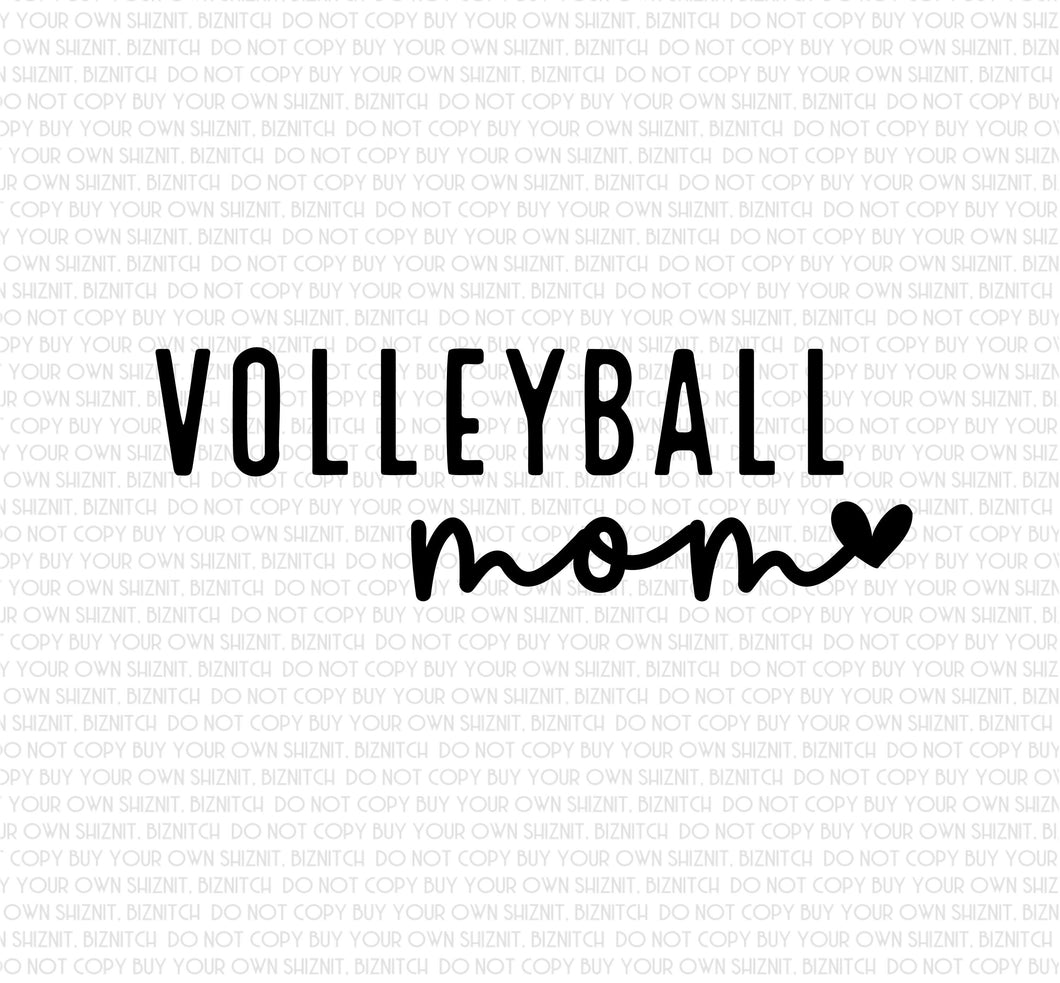 Volleyball Mom DTF (Direct to Film) Transfers, Sports DTF Transfer Ready to Press