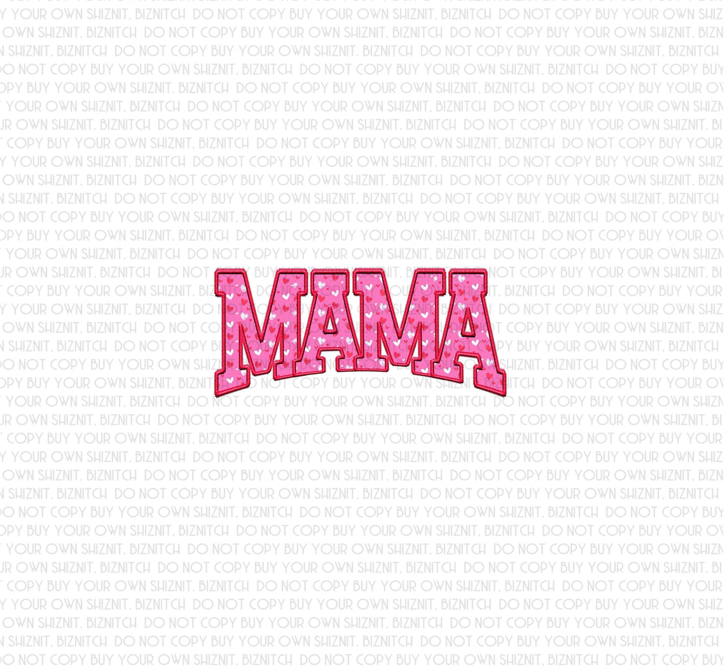 Pink Mama DTF (Direct to Film) Transfers, Valentine DTF Transfer Ready to Press