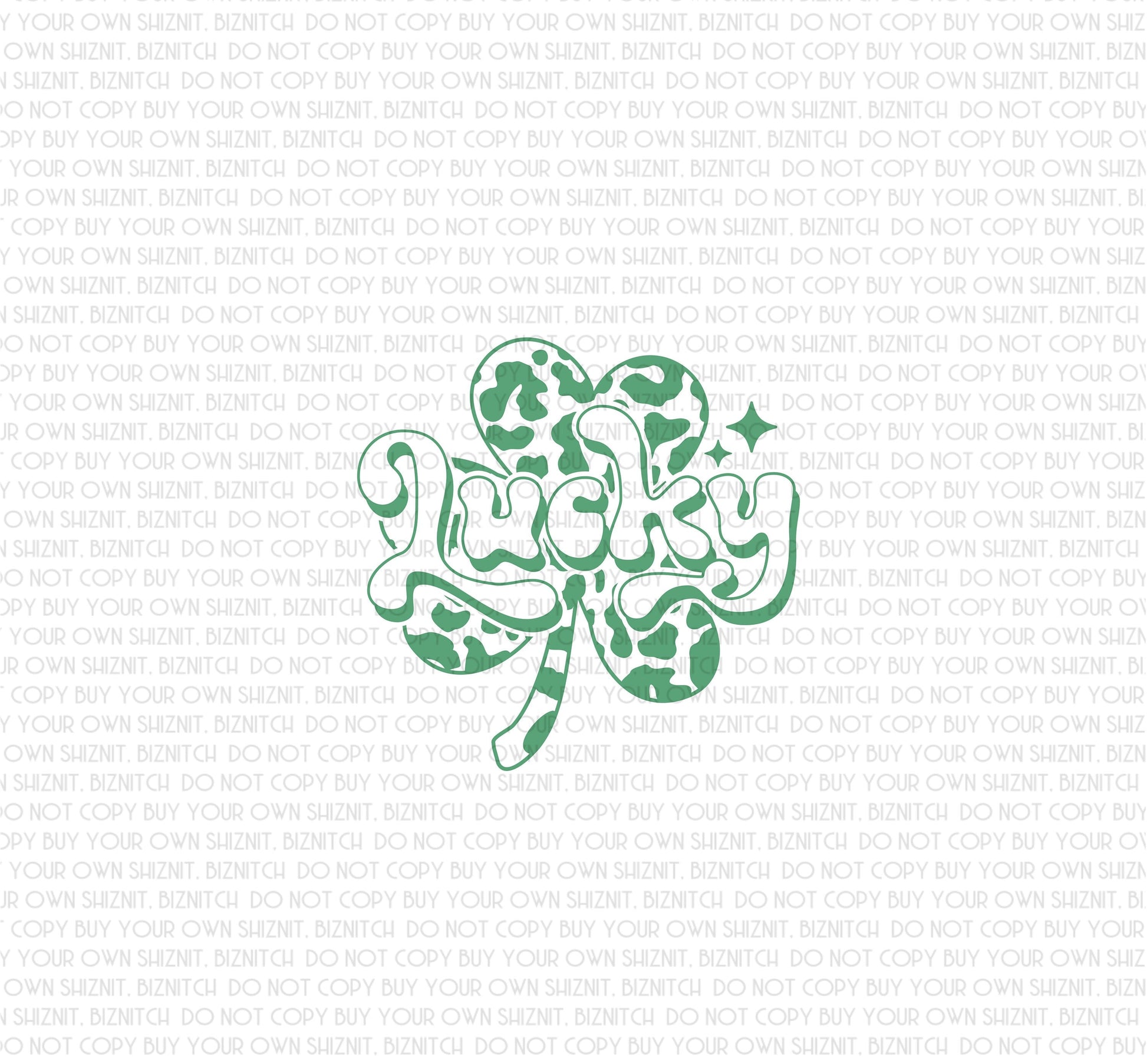 Lucky Clover DTF (Direct to Film) Transfers, St. Patrick's Day DTF Transfer Ready to Press