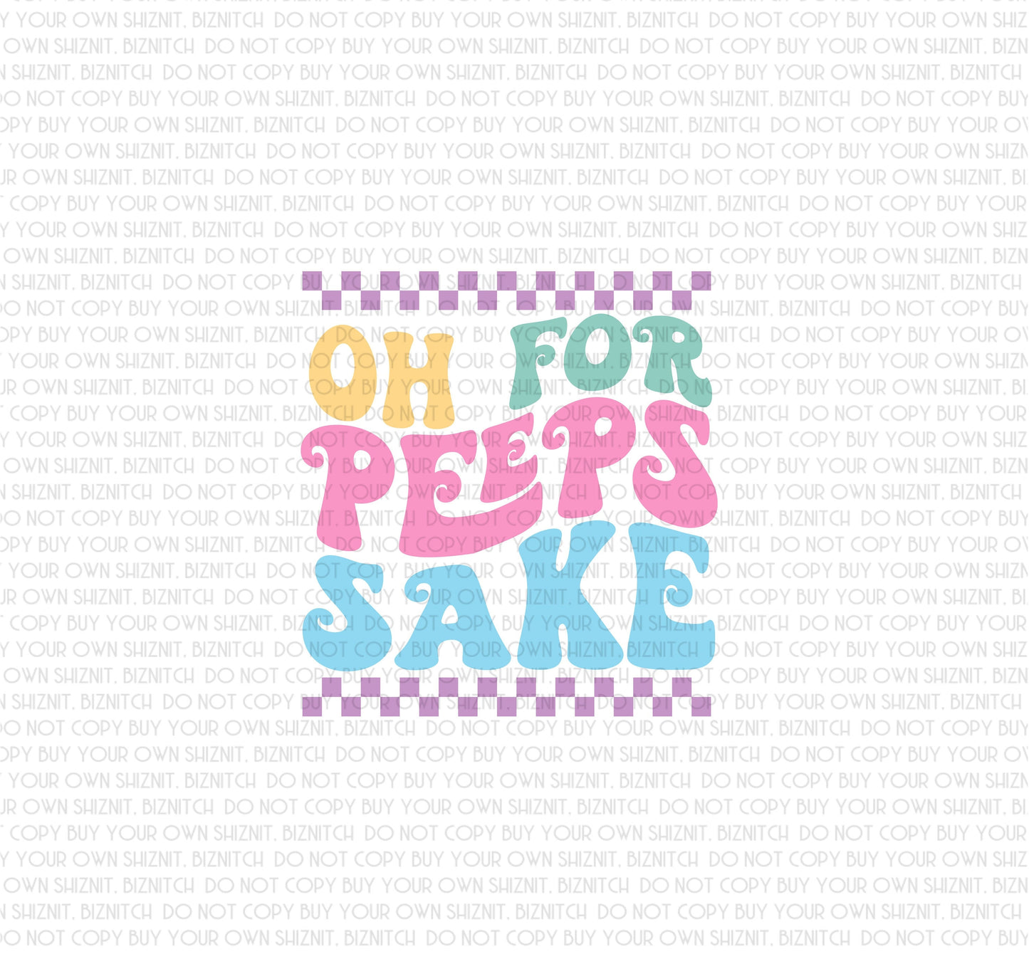 Peeps Sake DTF (Direct to Film) Transfers, Easter DTF Transfer Ready to Press, 3-5 Day Ship