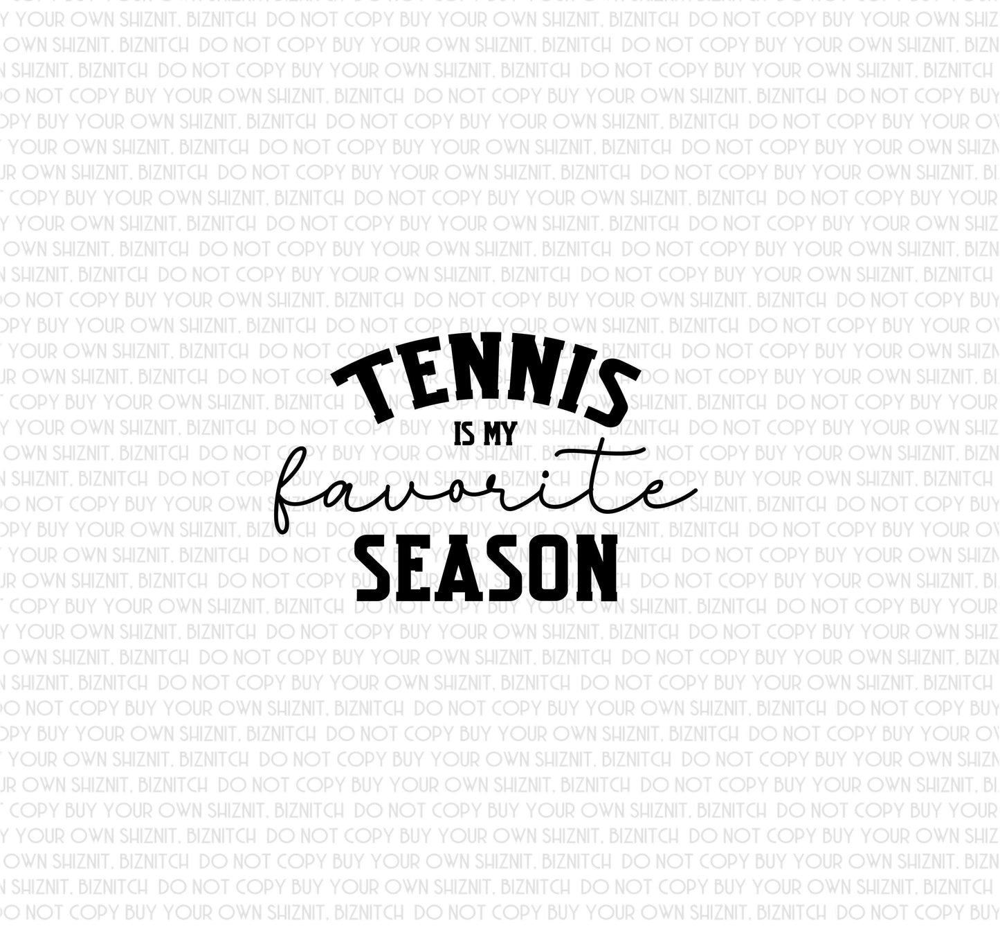 Tennis Season DTF (Direct to Film) Transfers, Sports DTF Transfer Ready to Press