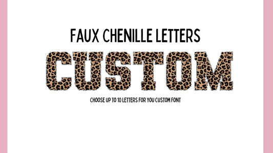 Custom Baseball Varsity Chenille Patch Letters, DTF Transfer, Direct to film transfer, Ready to press, Custom Transfer, Faux Chenille