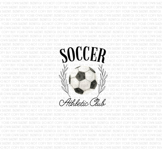 Soccer Athletic Club DTF (Direct to Film) Transfers, Sports DTF Transfer Ready to Press